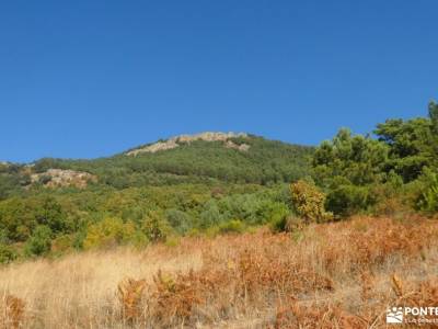 Valle Hermoso - Pinar del Espaldar; ruinas de carranque montes vascos mapa naturaleza madrid excursi
